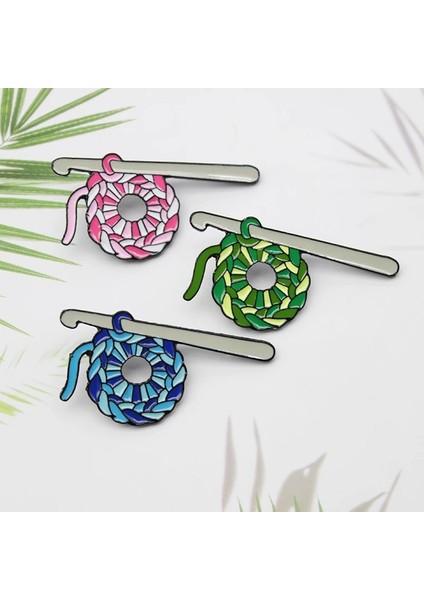 Stil 2 Retro Örgü Yün Topu Tığ Kanca Büyükannenin Takı Hediye Emaye Broş Örgü Bir Kazak Yaratıcı Rozet Örücü Yaka Pin (Yurt Dışından) indirimleri