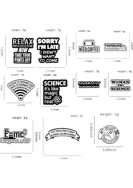 Stil 4 Klasik Mektup Broş Fizik Matematik Kimya Molekül Wifi Enerji Gerekir Rahatlayın Oyun Konsolu Doktor Belki Formül Ps Pimleri Takı (Yurt Dışından)