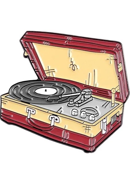 XZ1249 Yaratıcı Retro Vintage Daktilo Kaydedici Emaye Pin Kaset Teyp Rozeti Broş Denim Gömlek Sırt Çantası Takı Arkadaşlar Için Hediye (Yurt Dışından)