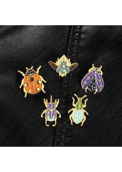 Style-1 Smal Retro Böcek Kelebek Güve Metal Boya Broş Karikatür Sevimli Ateşböceği Rozet Çanta Yaka Aksesuarları Yılbaşı Hediyeleri Takı Pin (Yurt Dışından) fırsatları
