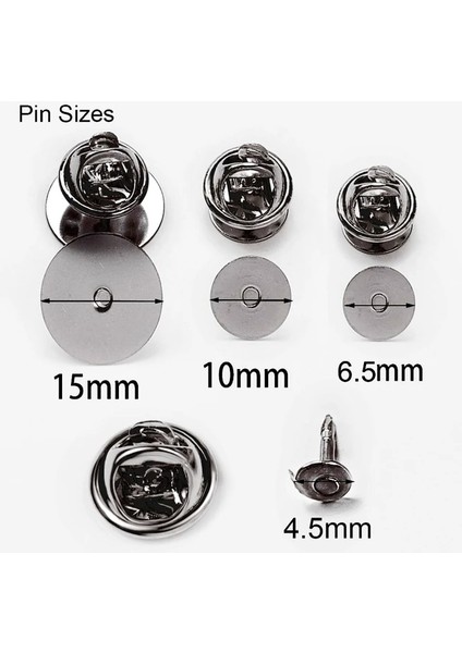 50 Adet Tabanca Siyah 4.5mm Pimleri 50 Takım Pimleri Kapaklar Düğmesi Kelebek Toka Pin Geri Sıkma Rozeti Tutucu Broş Debriyaj Tırnak Kravat Tıpalar Diy Takı Bulguları (Yurt Dışından)