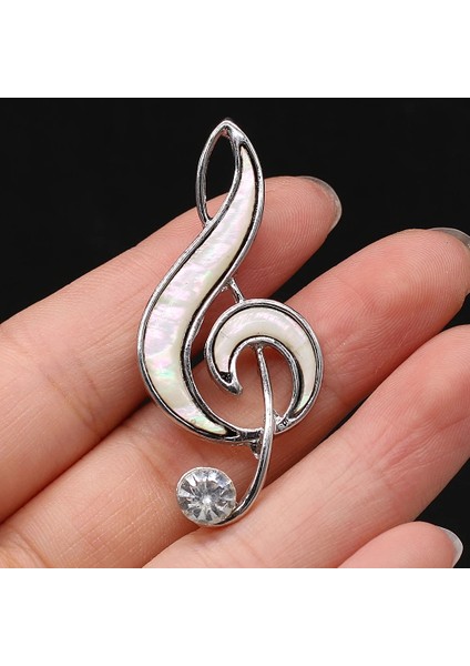 Abalone Sıcak Satış Doğal Moda Kabuk Nota Şeklinde Kabuk Beyaz Kabuk Abalone Kabuk Broş Diy Takı Aksesuarları 23X5MM5MM (Yurt Dışından) indirimleri