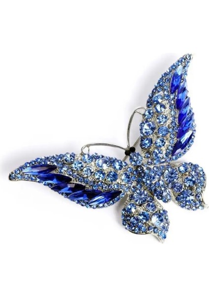 WI184-RED Lüks Zarif Tam Kakma Zirkon Kelebek Broş Moda Bayanlar Broş Bayanlar Düğün Parti Elbise Pin Takı Hediye (Yurt Dışından) modelleri