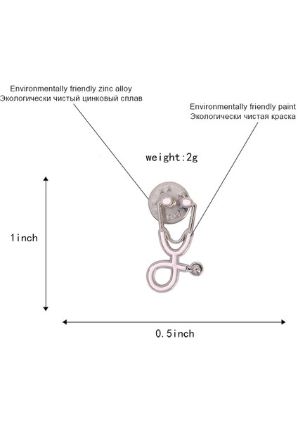 Pembe-Altın Qihe Takı Stetoskop Pin 8 Renk Seçmek Için Hemşire Broş Doktor Rozetleri Tıbbi Takı Stajyer Doktor Öğrenci Doktor Hediyeler (Yurt Dışından) modelleri