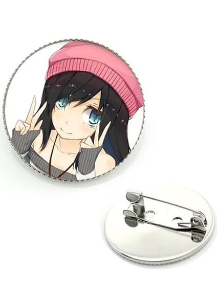 QWT581 Karikatür Watamote Kuroki Tomoko Cosplay Broş Parti ve Düğün Takısı Anime Aksesuarları Giysi Sırt Çantası QWT577 (Yurt Dışından)