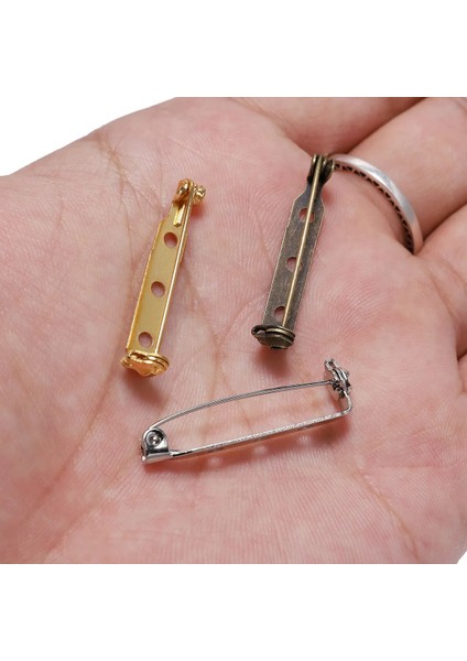 50 Adet Rodyum 32MM 20-50 Adet 20 25 32 38MM Broş Klip Taban Pin Boş Güvenli Kilit Broş Pin Taban Rozet Tutucu Diy Takı Yapımı Için Bulma Malzemeleri (Yurt Dışından)