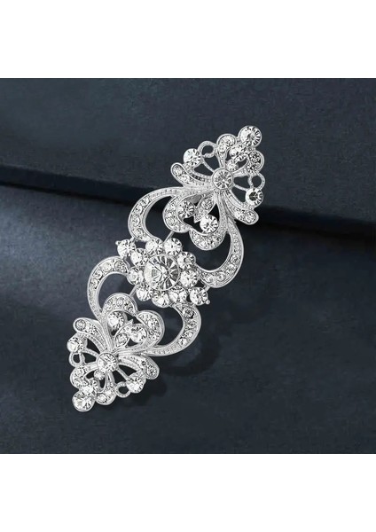 AL4395-MAVI Büyük Çiçek Kristal Broş Broş Gelin Düğün Elbisesi Kostüm Broş Moda Kadın Parti Takı Aksesuarları (Yurt Dışından) fiyatları
