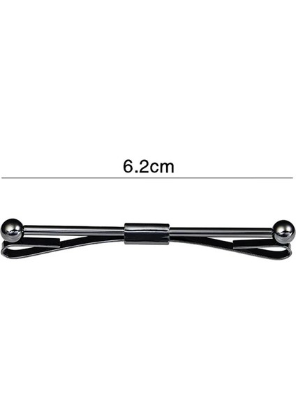 Siyah-3 Metal Yaka Klip Gömlek Erkek Yüksek Dereceli Yaralanma Olmayan Giyim Kadın Pozlamayı Önlemek Toka Boyunbağı Klipleri Klasik Unisex Hediyeler (Yurt Dışından) modelleri