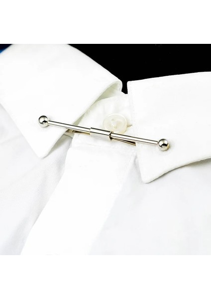 Siyah-3 Metal Yaka Klip Gömlek Erkek Yüksek Dereceli Yaralanma Olmayan Giyim Kadın Pozlamayı Önlemek Toka Boyunbağı Klipleri Klasik Unisex Hediyeler (Yurt Dışından) fırsatları