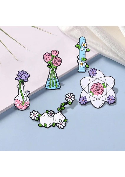 20 Trendy Bilim Emaye Broş Periyodik Tablo Moleküler Eleman Dna Çiçek Test Tüpü Kadın Bilim Şırınga Rozeti Punk Pimleri Takı (Yurt Dışından) fırsatları