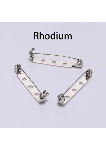 20 Adet Rodyum 32MM 20-50 Adet 20 25 32 38MM Broş Klip Taban Pin Boş Güvenli Kilit Broş Pin Taban Rozet Tutucu Diy Takı Yapımı Için Bulma Malzemeleri (Yurt Dışından)