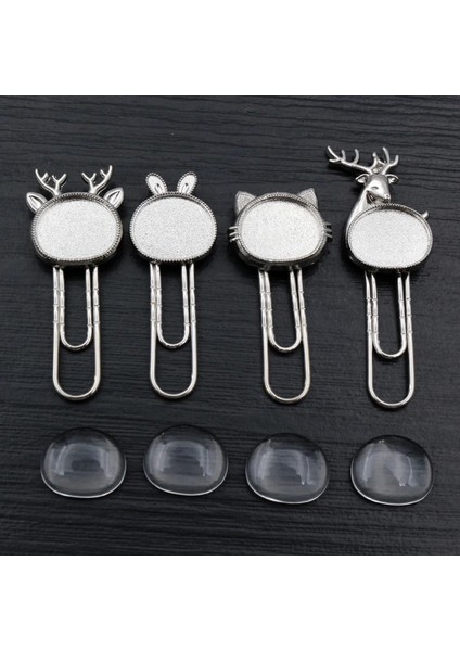 J2-47 10 Adet 10-20 Adet/grup Kedi Geyik Imi Ataç Cabochon Taban Boşlukları Ayarları ve Cam Cabochon Cameo Diy Takı Yapımı Aksesuarları (Yurt Dışından)