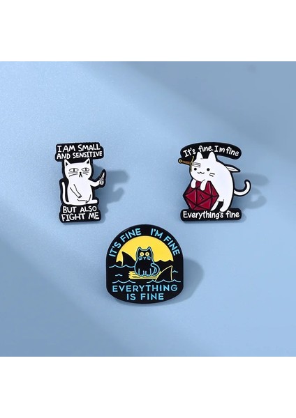 Stil 6 Kedi Koleksiyonu Emaye Broş Kahve Fincanı Balık Paketi Kitaplar Kedi Hayat Kedi Zar ile Daha Güzeldir Sevimli Kedi Rozeti Punk Yaka Iğnesi Takı (Yurt Dışından) fırsatları