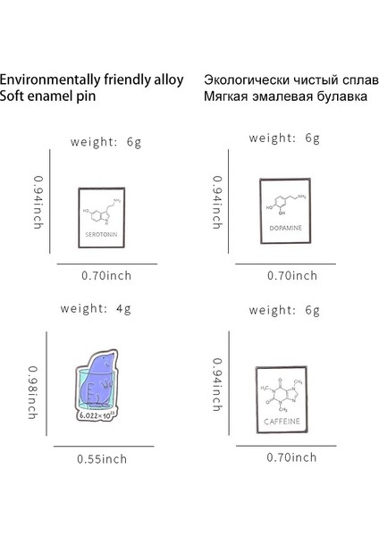 XZ1985-2 Bilim Gerçek Sihirli Emaye Pimleri Kimya Eczacı Denklemi Kimyasal Element Broş Rozeti Bilgi Takı Hediye Çocuklar Için (Yurt Dışından)