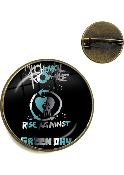 Stil 2 20MM 2022 Moda Rozeti Takı Rock Grubu Benim Kimyasal Romantizm Broş Müzik Grubu Pimleri Hediye Erkekler ve Kadınlar Için Hediye (Yurt Dışından)