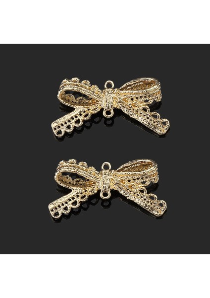 18X19MM 10 Adet Altın Kaplama Yay Düğüm Takılar Kolye Kolye Broş Saç Tokası Dekor Aksesuarları Diy Takı Yapımı El Sanatları Malzemeleri (Yurt Dışından) indirimleri