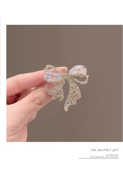 22 Bling Papyon Cz Zirkon Taklidi Broş Pins Kadınlar Için Lüks Parlak Kristal Takım Elbise Elbise Aksesuarları Parti Hediyeler (Yurt Dışından) indirimleri