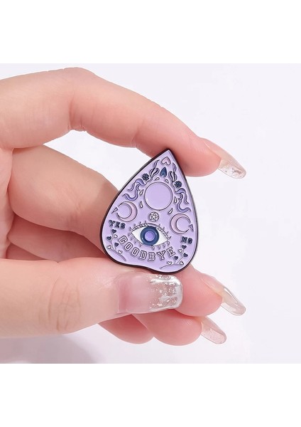 XZ9219 Gücünüzü Bilin Kristal Top Broş Emaye Pin Sihirli Cadı Kelebek Ay Ay Evresi Yaka Sırt Çantası Rozeti Punk Takı Hediyeler (Yurt Dışından) indirimleri