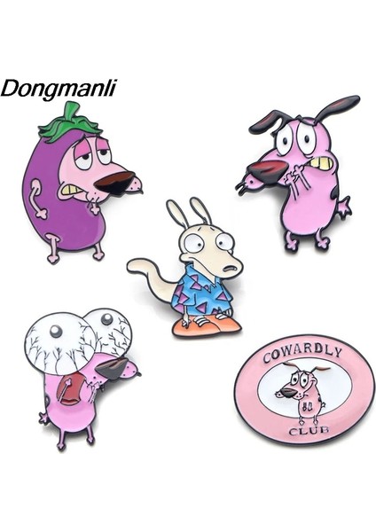 Stil 3 P3995 Dongmanli Karikatür Takı Sevimli Köpekler Metal Emaye Pimleri ve Broşlar Moda Yaka Pin Rozeti Komik Hediyeler (Yurt Dışından)