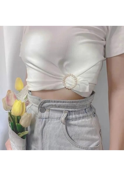 13 Altın Yaratıcı Düğüm Tokaları T-Shirt Köşe Düğüm Artefakt Bel Sıkma Düğmeleri Geometrik Eşarp Tokaları Giyim Aksesuarları (Yurt Dışından) modelleri