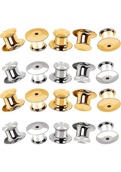 Altın 20 Adet 10/20 Adet Metal Kilitleme Pimi Geri Kilitleme Kaleci Toka Diy Destek Broş Yaka Emniyet Tutma Pimi Kilidi Takı Bulguları Aksesuarları (Yurt Dışından)