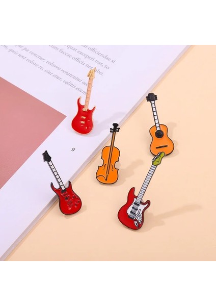 STYLE-8XZ1647 Yaratıcı Müzik Sembol Enstrüman Emaye Pimleri Piyano CD Grafofon Rock Gitar Kulaklık Alaşım Broş Rozeti Tatlı Takı Hediye (Yurt Dışından) indirimleri