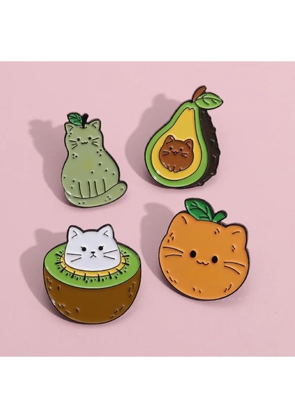 29 Sevimli Kedi Broş Kedi Kulübü Kuğu Aşk Gözlük Hançer Testere Meyve Kedi Melek Kedi Yaratıcı Metal Rozeti Punk Yaka Iğnesi Takı Hediye (Yurt Dışından) indirimleri