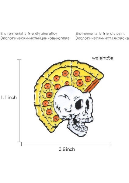 XZ0874 Pizza Noel Ağacı Metal Emaye Broş Karikatür Ufo Gramofon Gezegen Kraliçe Rozet Pin Moda Sevimli Yaka Sırt Çantası Takı Hediye (Yurt Dışından)
