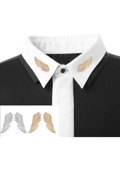 Melek Kılıç Broş 1 Çift Moda Ağacı Yaprak Broşlar Iğneler Kadın Erkek Narin Vintage Elk Kanatları Jean Gömlek Takım Elbise Pin Retro Hayvan Çiçek Broş (Yurt Dışından) fırsatları