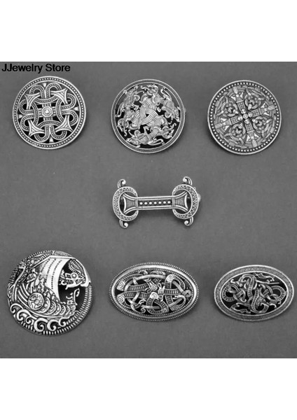 F Yeni 1 Adet Ortaçağ Viking Kalkanı Broş Pin Pelerin Şal Pin Celtic Iskandinav Takı (Yurt Dışından)