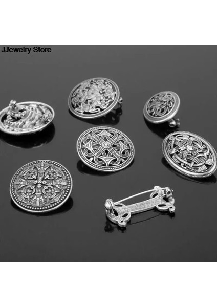 F Yeni 1 Adet Ortaçağ Viking Kalkanı Broş Pin Pelerin Şal Pin Celtic Iskandinav Takı (Yurt Dışından)