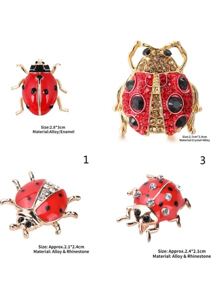 3.5 cm x 3 cm 26 Stilleri Hayvan Arı Uğur Böceği Karıncalar Kuş Salyangoz Broşlar Böcek Broş Pin Takı Ziyafet Yılbaşı Hediyeleri Aksesuarları Takı (Yurt Dışından)