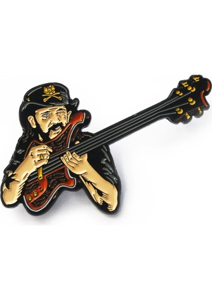 B Lemmy Emaye Pin Yaka Kilmister Broş Metal Rozet Takı Aksesuar (Yurt Dışından)