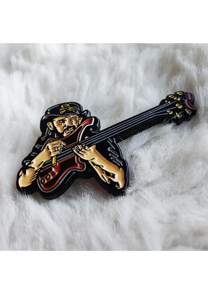 B Lemmy Emaye Pin Yaka Kilmister Broş Metal Rozet Takı Aksesuar (Yurt Dışından)