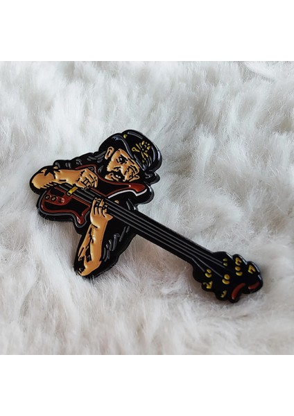 B Lemmy Emaye Pin Yaka Kilmister Broş Metal Rozet Takı Aksesuar (Yurt Dışından)