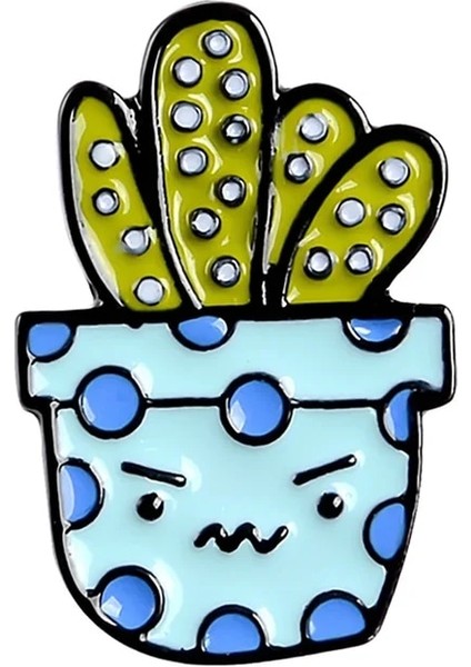 XZ2469 Aloe Vera Kaktüs Pimleri Bitki Broş Emaye Yaka Rozeti (Yurt Dışından)