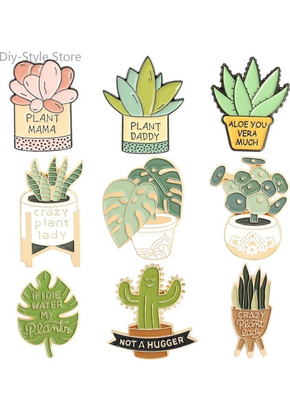 XZ2469 Aloe Vera Kaktüs Pimleri Bitki Broş Emaye Yaka Rozeti (Yurt Dışından) fiyatları