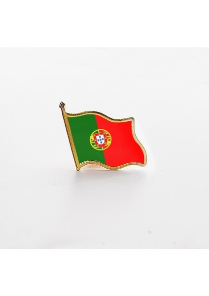 Portekiz Ulusal Bayrak Pin Ülke Bayrağı Metal Yaka Iğnesi Rusya Ukrayna Ispanya Fransa Rozetleri Giysi Çantası Şapka Yaka Takı Aksesuarları (Yurt Dışından)