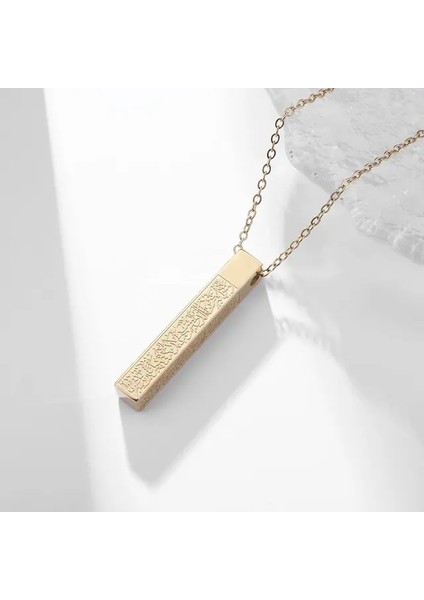 AL17505-GOLD Yüksek Kaliteli Metal Broş Vintage Dini Müslüman Islam Kolye Bebek Erkek ve Kadın Broş Klasik Broş (Yurt Dışından)