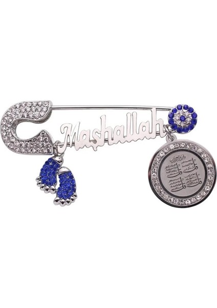 AL17505-GOLD Yüksek Kaliteli Metal Broş Vintage Dini Müslüman Islam Kolye Bebek Erkek ve Kadın Broş Klasik Broş (Yurt Dışından) fırsatları
