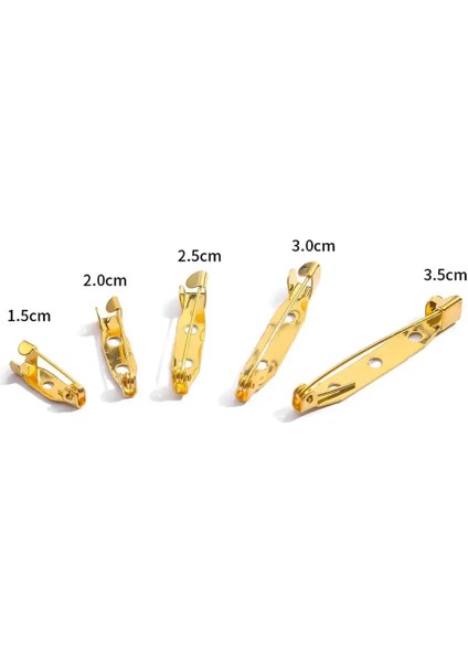 Kc Altın 5mm x 15MM 10-50 Adet Broş Tabanı Metal Pimler 15/20/25/30/35MM Pimleri Geri Gümüş Renk Emniyet Kilitleme Toka Pin Tutucu Diy Takı Aksesuarları (Yurt Dışından) indirimleri