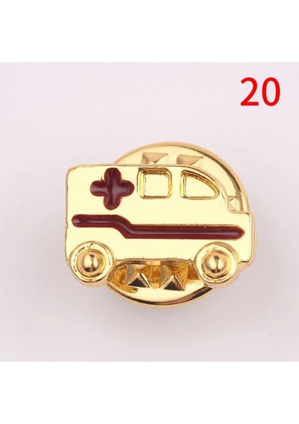 Doktor Rozeti Broş Kadın Broş Hemşire Doktor Pimleri Erkek ve Kız Tıbbi Yaka Iğnesi Ambulans Stetoskop Tıbbi Rozetleri Yeni Yıl Hediyesi (Yurt Dışından)