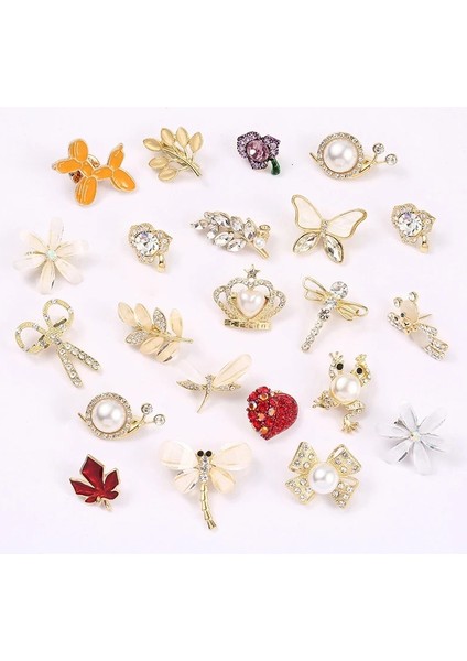 Stil 8 Yeni Moda Taklidi Broş Elbise Takı Korsaj Kadın Broş High-End Kaymaz Toka Pin Eşarp Hırka Pimleri Takılar (Yurt Dışından)