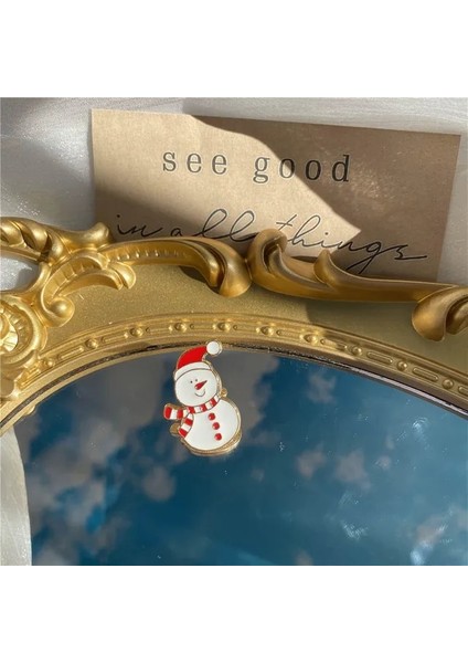 Stil 9 Sevimli Noel Baba Emaye Broş Karikatür Noel Elk Çam Ağacı Kardan Adam Ayı Bebek Rozeti Yaka Pimleri Çocuklar Arkadaşlar Hediyeler Takı (Yurt Dışından)