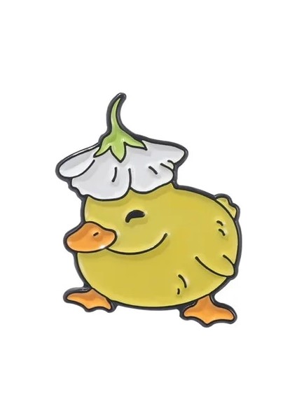 Stil 4 Güzel Hayvan Ördek Emaye Yaka Pin Özel Paten Kaz Ördek Tavuk Broş Sırt Çantası Karikatür Taç Ördek Rozeti Takı Hediye (Yurt Dışından)
