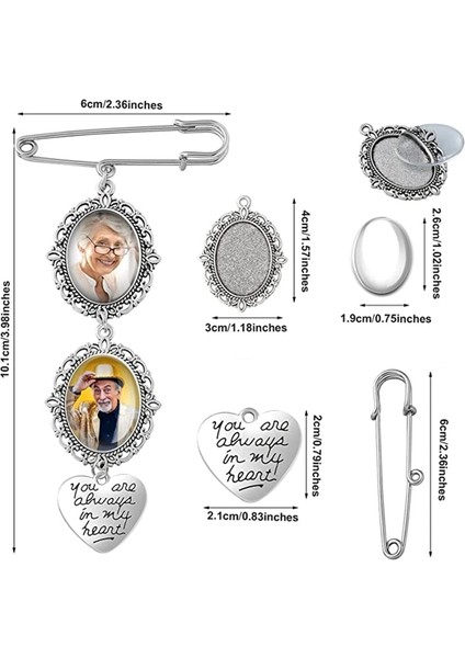 Açık Sarı Altın Renk Düğün Yaka Çiceği Buket Fotoğraf Anıt Charm Pin Yuvarlak Anne Gelin Hediye Damat Gelin Için Kalp Kolye (Yurt Dışından) fırsatları