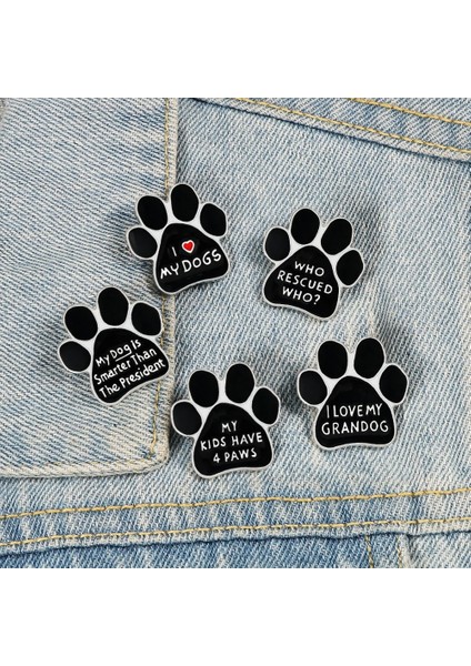 Stil 2 Köpeklerimi Seviyorum Paw Broş Kurtarılan Köpek Pet Karikatür Hayvan Emaye Pimleri Sırt Çantası Ceketler Metal Yaka Pin Sevimli Rozet Takı Hediye (Yurt Dışından) modelleri