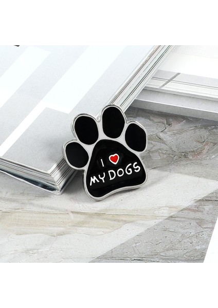 Stil 2 Köpeklerimi Seviyorum Paw Broş Kurtarılan Köpek Pet Karikatür Hayvan Emaye Pimleri Sırt Çantası Ceketler Metal Yaka Pin Sevimli Rozet Takı Hediye (Yurt Dışından) indirimleri