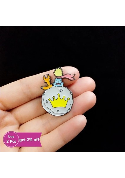 Stil 6 Le Petit Prens Emaye Pin Özel Broş Elbise Tilki Gül Gezegen Hayvan Rozeti Çanta Yaka Takı Çocuklar Için Hediye Arkadaşlar (Yurt Dışından) modelleri