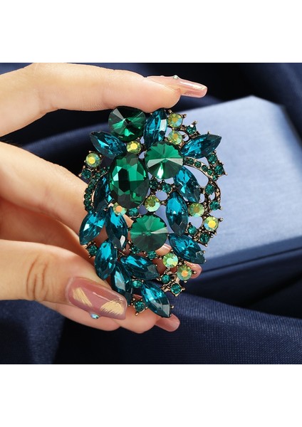 Stil 6 Shmik Lüks Tasarımcı Kristal Broşlar Iğneler Kadınlar Için Lady Zarif Parlak Butik Rozetleri Korsaj Parti Düğün Pin Takı (Yurt Dışından)